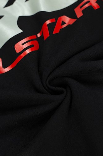 Hellstar Dragon X Logo Double‑Sided Print Black Hoodie