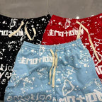 MIXED EMOTION All‑Over Print Casual Shorts
