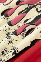 Hellstar Gothic Flame‑Face Red Hoodie