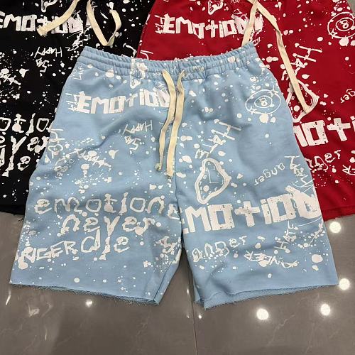 MIXED EMOTION All‑Over Print Casual Shorts