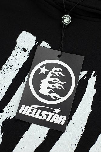 Hellstar Gabos Double‑Sided Print Black Hoodie
